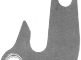 Держатель заднего переключателя "петух" Meta №52 фрезерованный (серебристый)