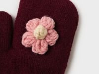 Варежки трикотажные для девочек