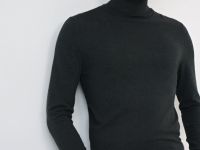 Базовый джемпер с высоким воротником, Серый