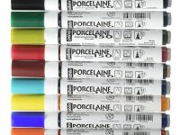 Маркер по керамике Pebeo "Porcelaine 150" кисть 0,7 мм Марсельский желтый