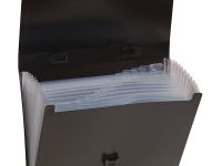 Папка-портфель 13 отделений OfficeSpace А4, 330*235*40 мм, 700 мкм, черный