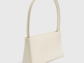 Лакированная сумка, Белый