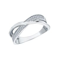 Серебряное кольцо с фианитами