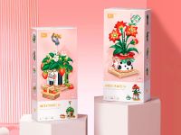 1284_MK Конструктор Клубничный куст в горшке