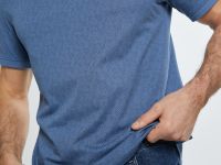 Однотонное поло из хлопка