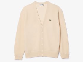 Мужской шерстяной кардиган Lacoste свободного кроя