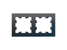 Рамка 2-постовая AtlasDesign Classic, карбон