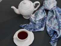 Платок шейный Божественный/Divina, голубой II