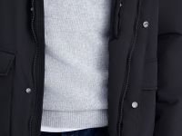 Куртка прямого силуэта с воротником-стойкой