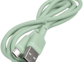 Touch USB to microUSB 1m 3A Green