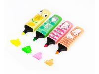 Набор текстовыделителей MESHU "Cat s paw" 4 цв., неоновые цвета, 1-5 мм, ПВХ бокс с европодвесом