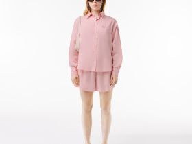 Женская рубашка Lacoste с нагрудным карманом