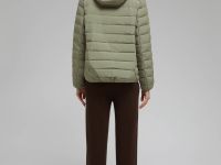 Стеганый пуховик с натуральным пухом