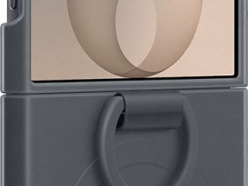 Клип-кейс Samsung Silicone Ring Magnet для Galaxy Z Флип8 с кольцом и магнитным креплением Графитовый