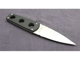 Нож с фиксированным клинком Cold Steel Secret Edge, сталь AUS-8A, рукоять G10, черный