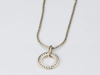 Подвеска из желтого золота с бриллиантами э0301пд10176700