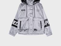 Куртка текстильная с полиуретановым покрытием для девочек (ветровка)