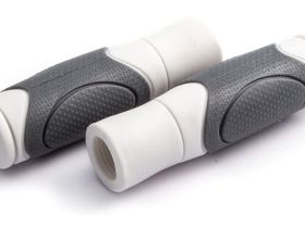 Грипсы Clark's C44 увеличенный диаметр и комфорт (серый / черный 125 мм)