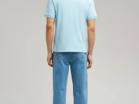 Поло slim fit из хлопкового трикотажа