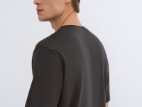 Футболка с текстовым принтом, Серый