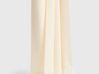 Шарф с бахромой, Бежевый