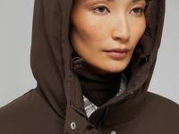 Длинный пуховик с натуральным пухом