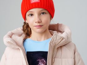 Шапка трикотажная для девочек