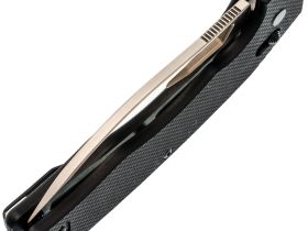 Складной нож Obertech ns-01 Drop point satin, сталь VG-10, рукоять G10, черный
