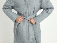 Пальто утепленное с поясом