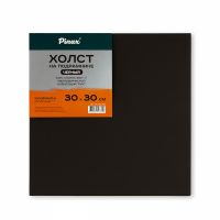 Холст на подрамнике Pinax 30х30 см 380 г, 100% хлопок, грунт черный