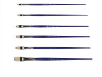 Кисть синтетика №8 овальная Гамма "Манеж" длинная ручка