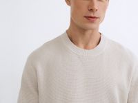 Текстурный джемпер, Белый