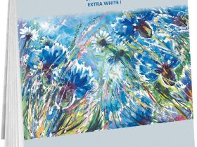 Альбом для акварельной, масляной и акриловой краски "Русское поле" 25х35 см 16 л 180 г, экстра белая