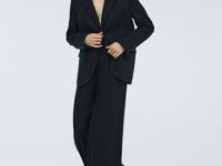 Широкие брюки со стрелками, Черный