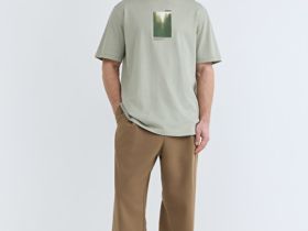 Футболка с принтом, Зеленый