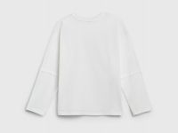 Лонгслив с вышивкой для девочек, Белый