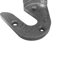 Держатель заднего переключателя "петух" Meta №110 фрезерованный (серебристый)