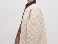 Куртка утепленная с округлым воротником