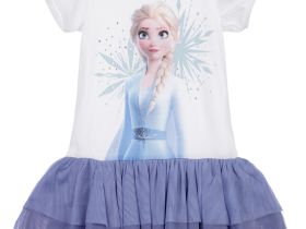 Платье трикотажное с принтом «Холодное сердце»