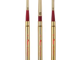 Набор кистей синтетика Pinax "ORO ROSSO" складные 3 шт, ассорти, пенал д/кистей