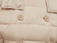 Стеганое утепленное пальто с поясом