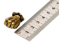 Бусина темлячная "Кулак", латунь