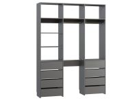 Модуль для гардероба Хелен 3.8-180x240 Графитовый