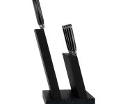 Подставка для ножей магнитная Woodinhome KS018SWEN-ST, венге/мрамор