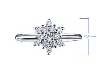 Кольцо из белого золота с бриллиантами э0901кц06181000