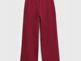 Широкие трикотажные брюки для девочек, Фиолетовый