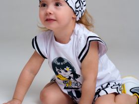 Косынка детская трикотажная для девочек, 2 шт в комплекте