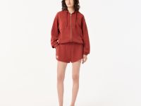 Короткие шорты Lacoste с эффектом стирки