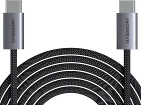 Кабель Magssory USB-C, 2.4м, 60Вт серый