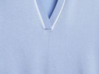 Джемпер-поло с коротким рукавом, Голубой